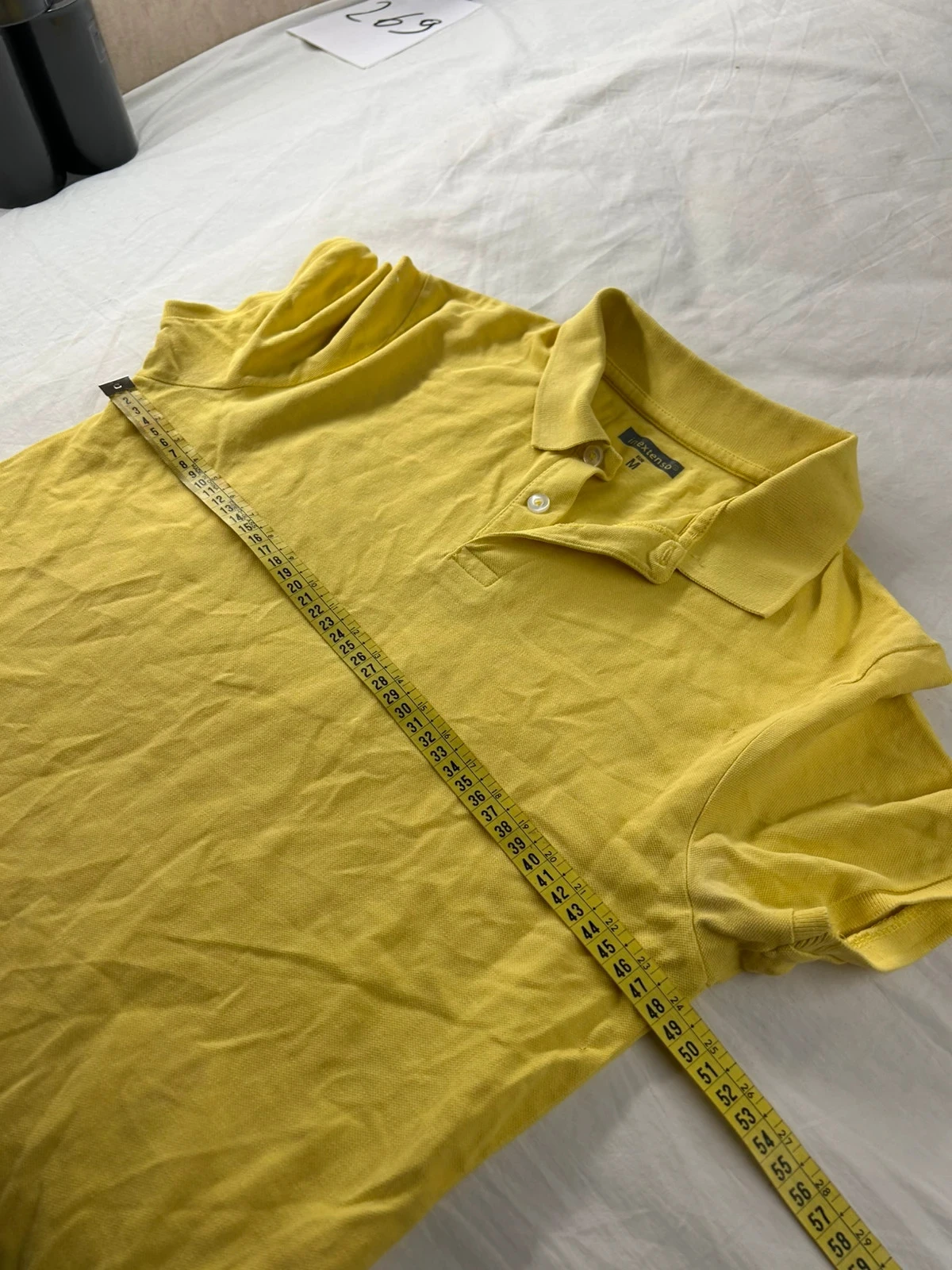 Yellow polo in extenso size M – photo 7